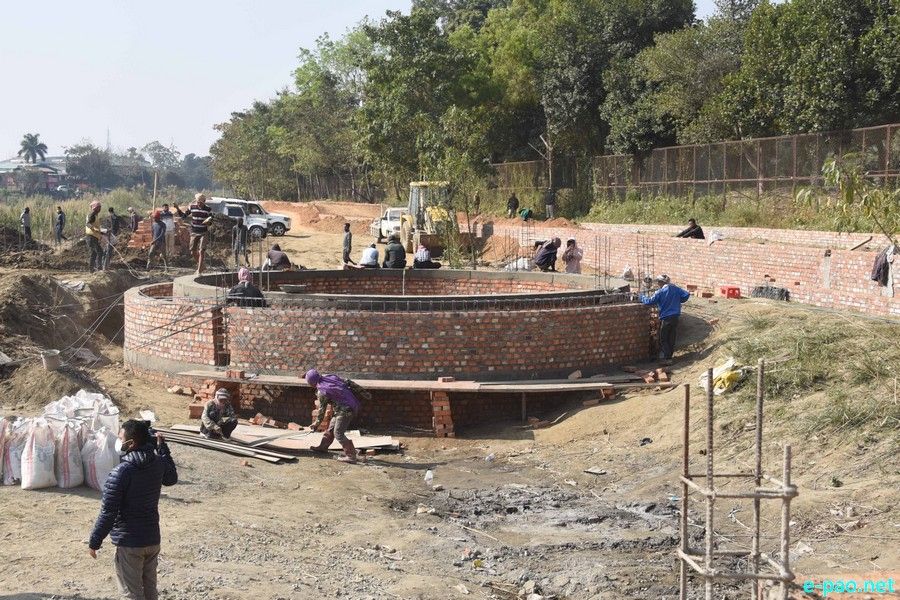 Inspection of various construction works at Kangla and Cheiraoching :: February 06th 2021