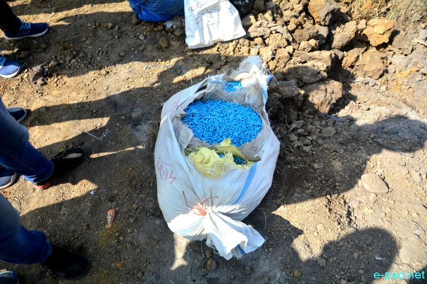 Pre-Trial disposal of seized Narcotic drugs at Pungdongbam Chingmang Lamlai :: 14 January 2021