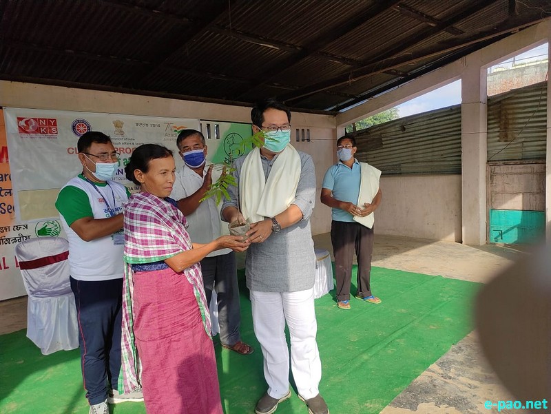 Clean India held at Khumbong Bazar, Imphal West District :: 31st October 2021
