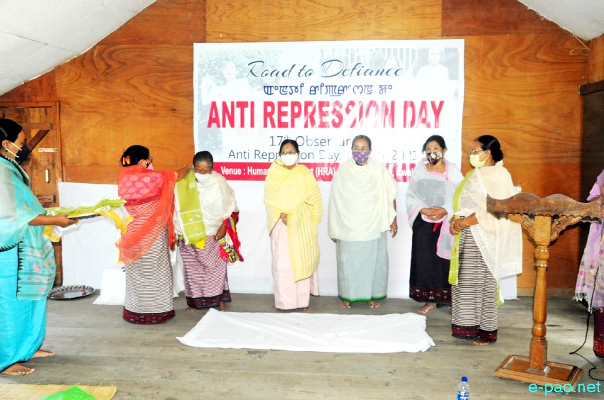 17th Observance of Anti Repression Day (historic women's protest at Kangla on 15 July 2004) at Kwakeithel :: 15th July 2021