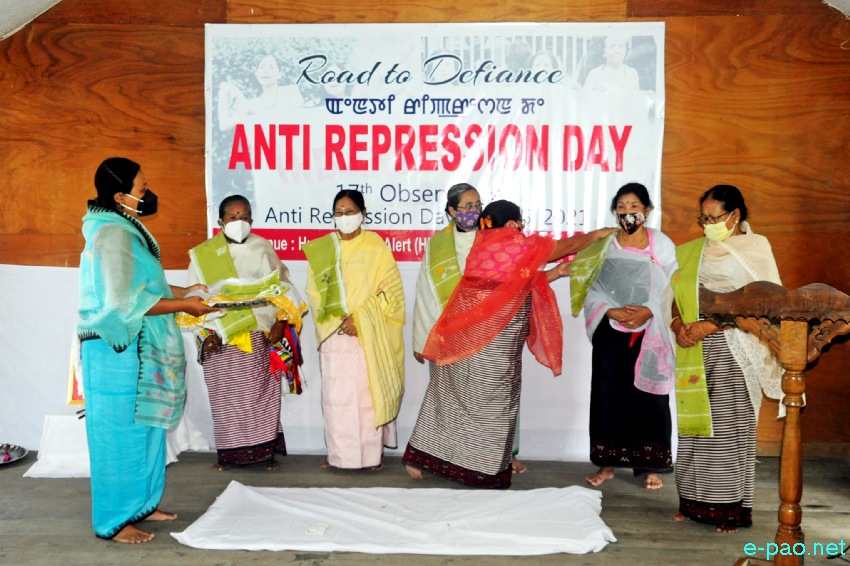 17th Observance of Anti Repression Day (historic women's protest at Kangla on 15 July 2004) at Kwakeithel :: 15th July 2021