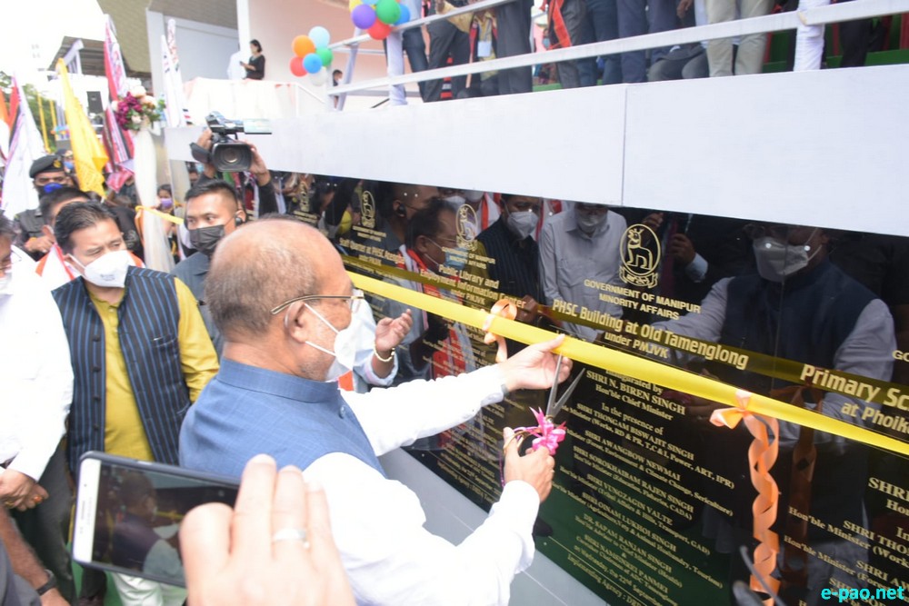  Projects for Tamenglong and Noney District inaugurated by CM, N Biren Singh on 22 Sept 2021  