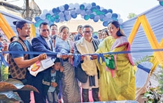 M Rameshwar inaugurates showroom, road
