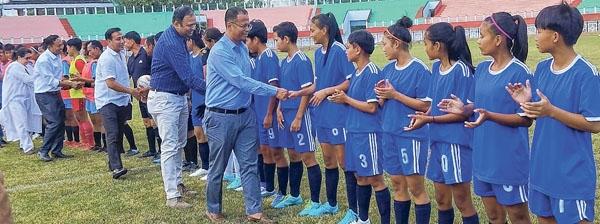 State Level U-17 Girls' Subroto Cup begins amid total curfew