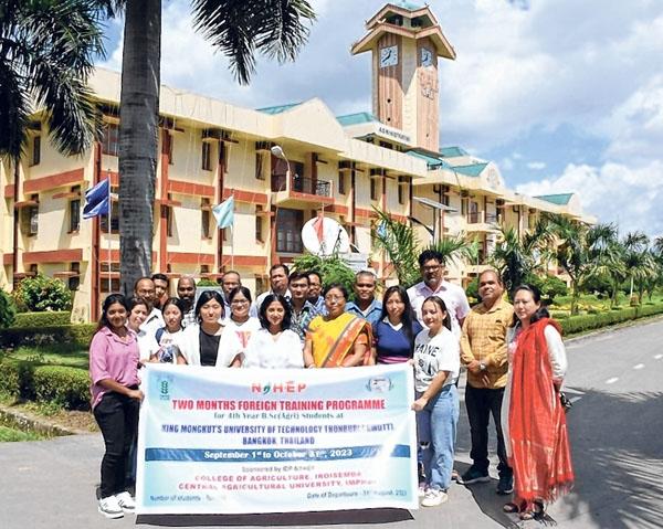 COA, CAU students flagged off for foreign training programme