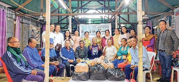 Rations donated to Langol Old Age Home
