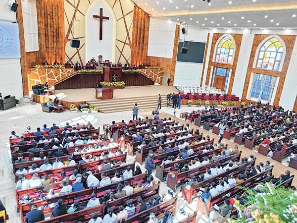 Mao Baptist Church Shajouba celebrates platinum jubilee