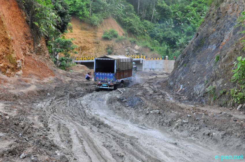 Pathetic / Deplorable section of NH-37 connecting Imphal and Jiribam  :: July 21, 2013