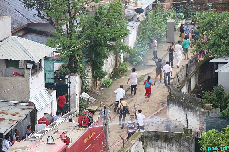Fire at Majorkhul, Imphal-West, Manipur  :: 24 June 2014