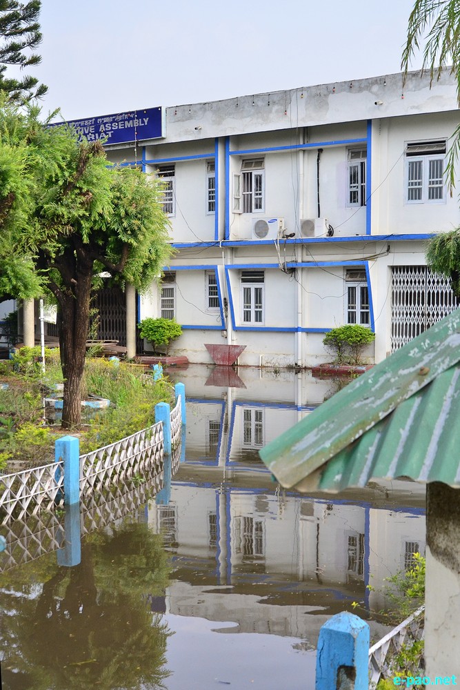 (Artificial) Flood in Imphal - Paona Bazar, Old Assembly, Passport office :: April 06 2015