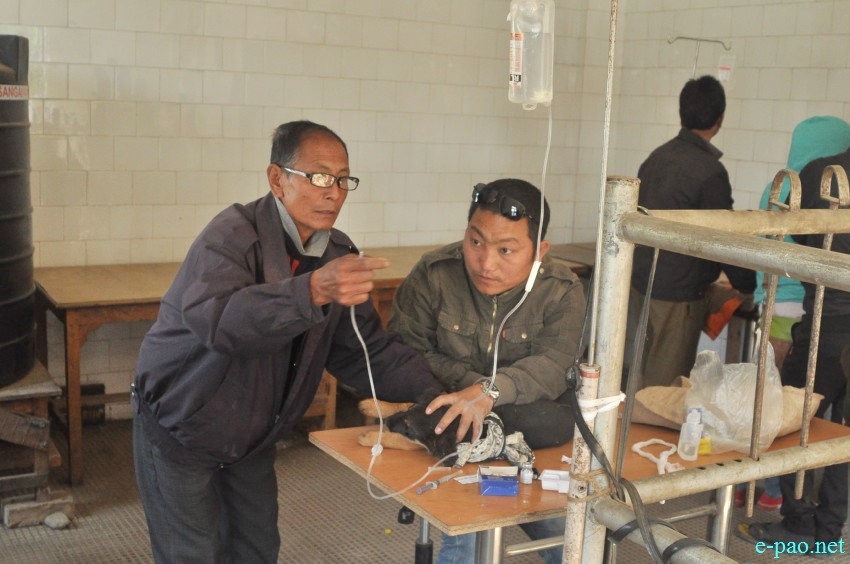  Anti-Rabies Vaccination administered at State Veterinary Hospital, Sanjenthong, Imphal :: 20 January 2015  