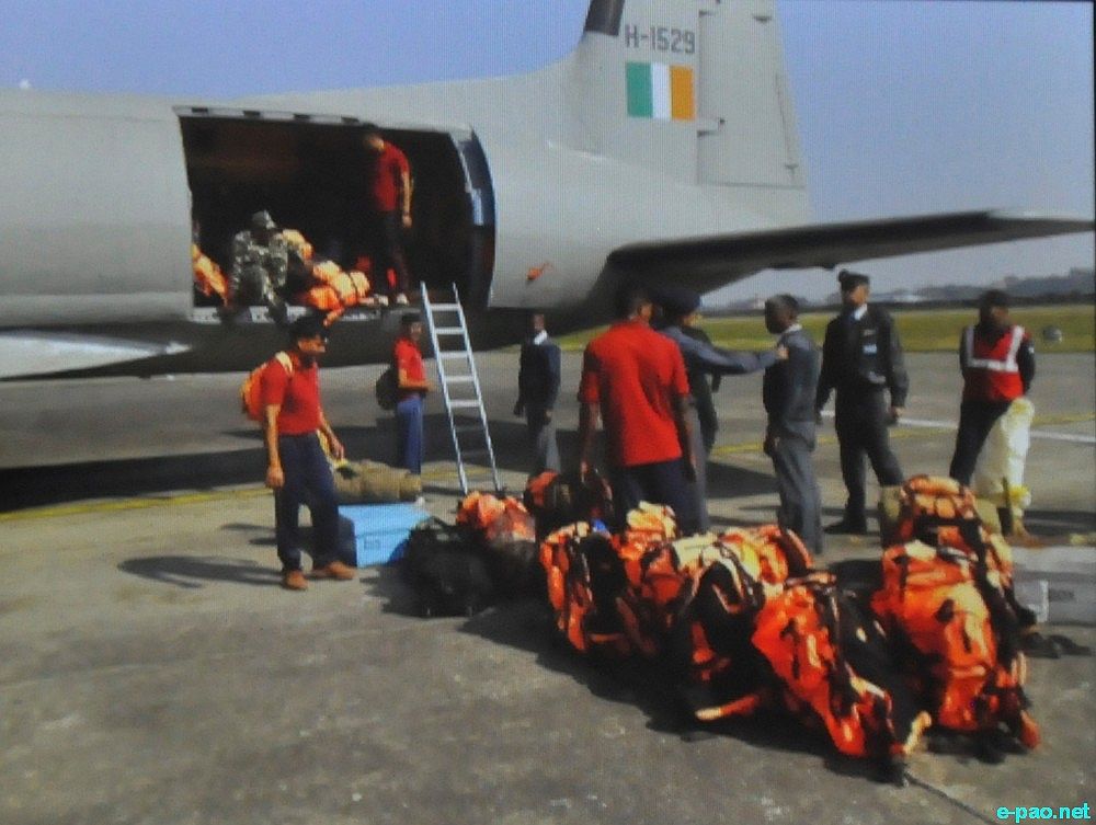 Manipur Earthquake : Indian Air Force assists in Imphal rescue operation :: 04 January 2016