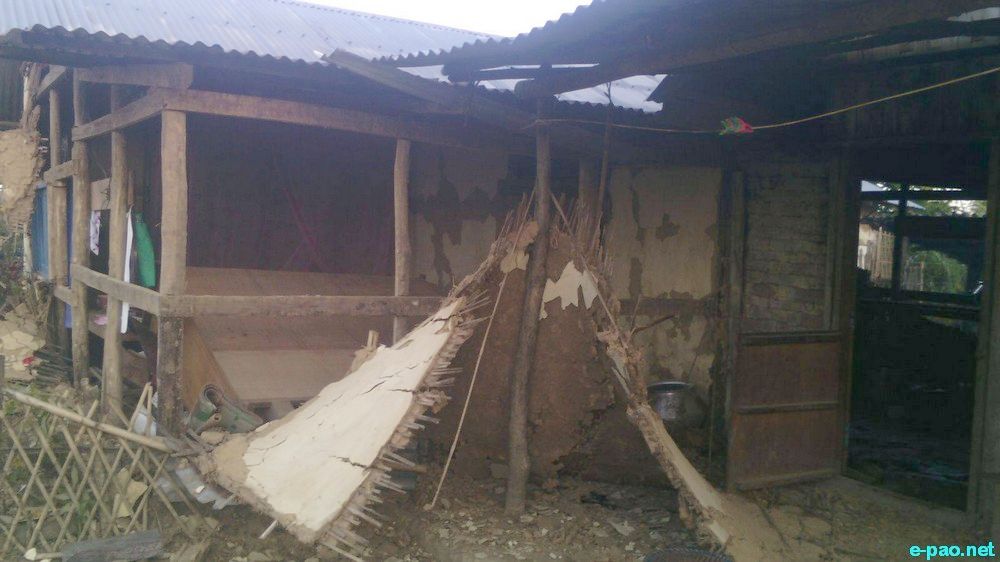 Manipur Earthquake : Aftermath as seen at  Kabuikhullen village, Tamenglong District :: January 5 2016