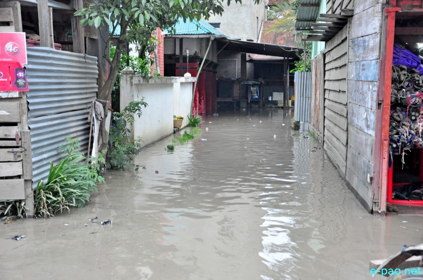 Flood in Imphal ( Uripok, Sagolband and Waheng Leikai ) :: June 14 2017 