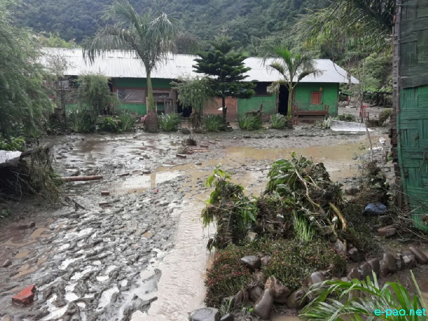 Children home at Karong washed away  due to heavy rain  :: August 27 2017