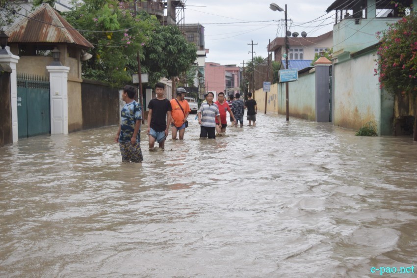 Flood in Imphal city :: 13th June 2018