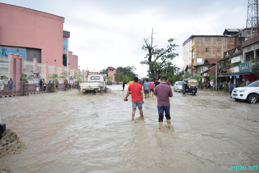 Flood in Imphal city :: 13th June 2018