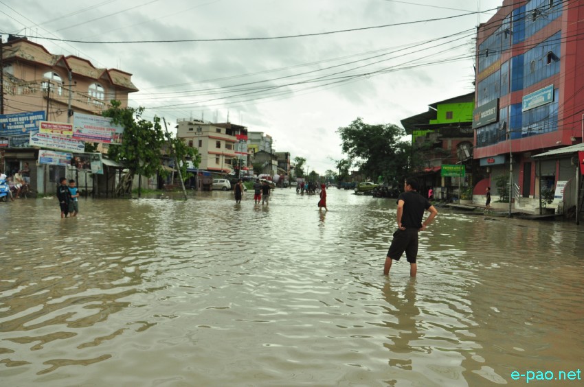 Flood in Imphal city :: 14th June 2018