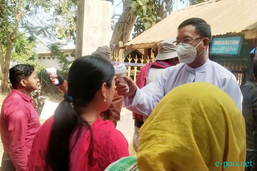 Preventive measures for Novel coronavirus (nCoV) at Indo-Myanmar Gate at Moreh  :: February 01st 2020