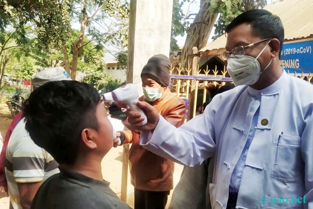 Preventive measures for Novel coronavirus (nCoV) at Indo-Myanmar Gate at Moreh  :: February 01st 2020