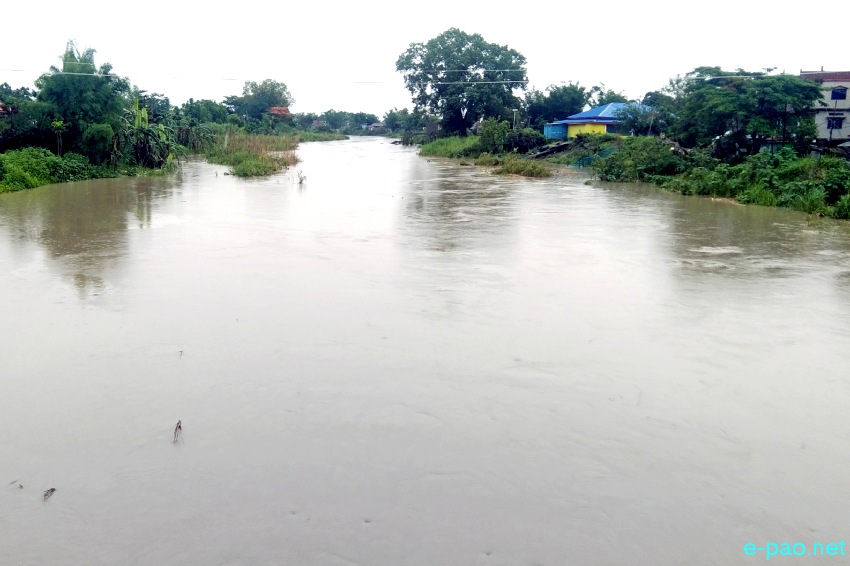 Flood Watch : Imphal Turel, Nambul Turel and Waisel Maril at Ningomthongjao, Haobam Marak and Paona Keithel :: 17th May 2022