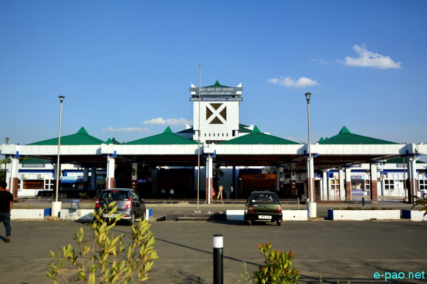 A view of  Bir Tikendrajit International Airport Imphal on April 04 2020