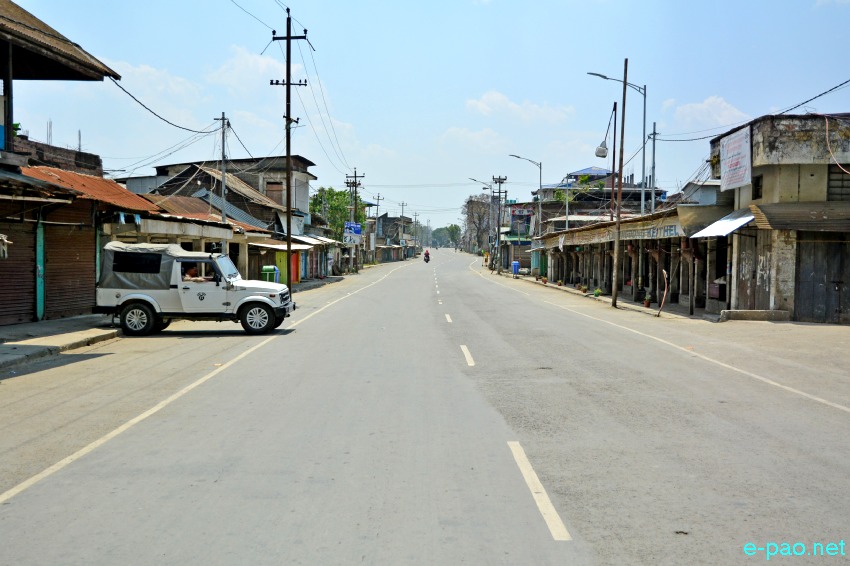  Bishnupur Bazar as seen during Lockdown :: April 05 2020   