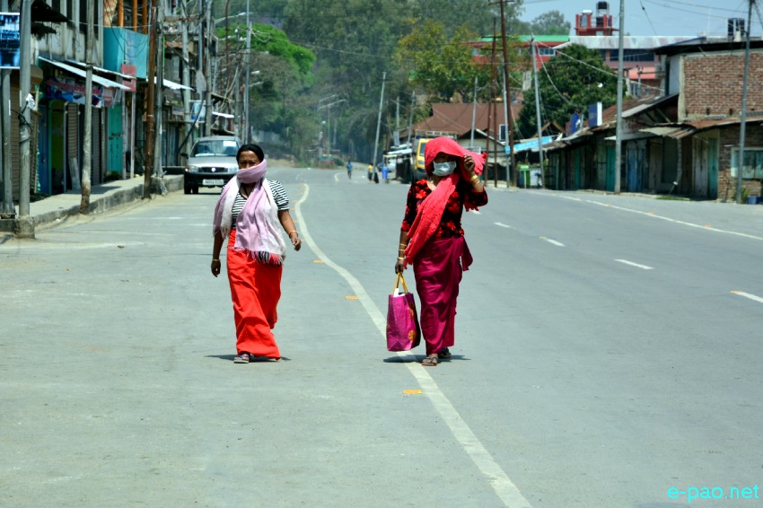 COVID-19 :: Bishnupur Bazar as seen during Lockdown :: April 05 2020