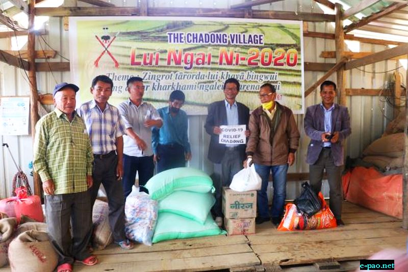 COVID-19 :: Relief works to several villages in four districts of Manipur :: April 21st - 26th 2020
