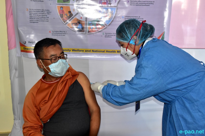  First phase of COVID-19 vaccination campaign at Jawaharlal Nehru Institute of Medical Sciences (JNIMS) :: January 16 2021 