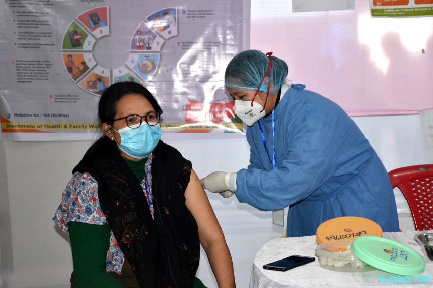  COVID-19 vaccination campaign at Jawaharlal Nehru Institute of Medical Sciences (JNIMS) :: January 16 2021  
