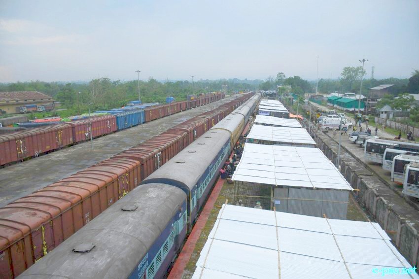 A view of Jiribam Railway Station at Jiribam, Manipur  on May 28 2020