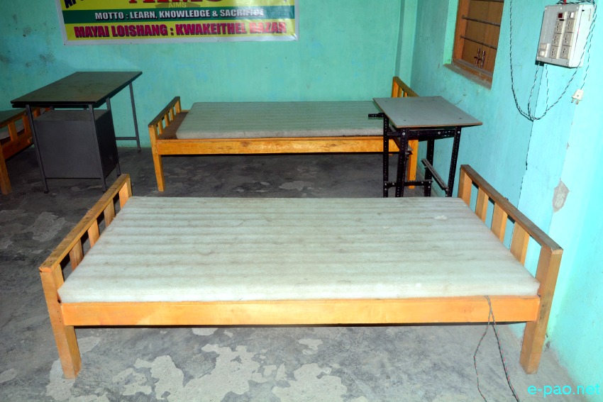 COVID-19 :: Preparation of Quarantine Centre at Kwakeithel Girl High School, Imphal  :: 10th May 2020