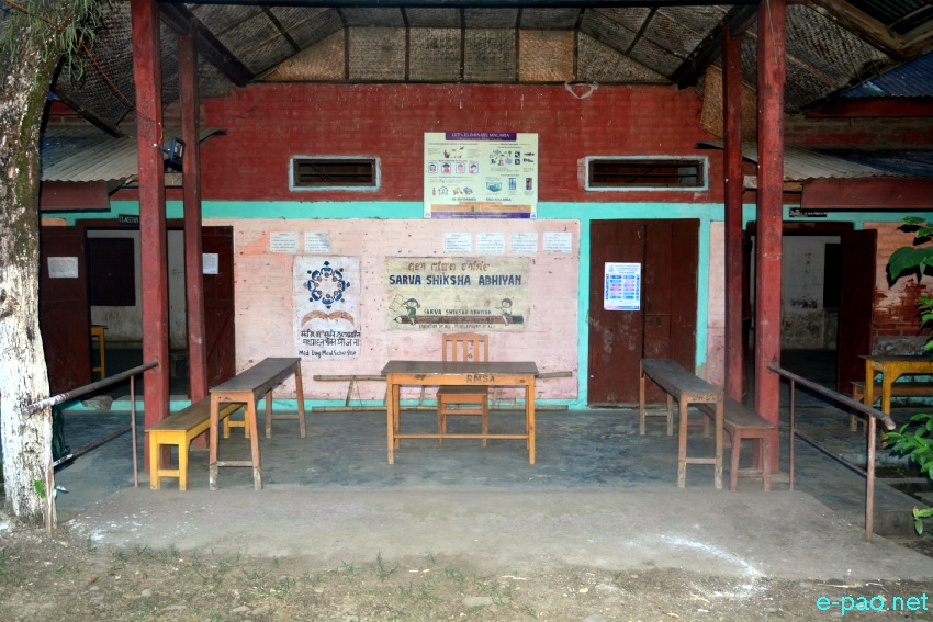 COVID-19 :: Preparation of Quarantine Centre at Kwakeithel Girl High School, Imphal  :: 10th May 2020