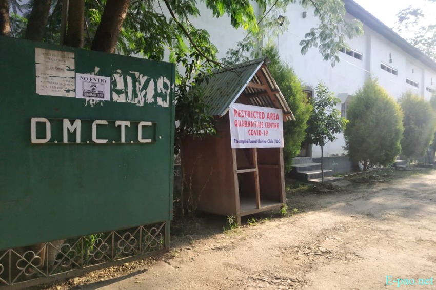 COVID-19 :: Preparation of Quarantine Centre at D M College campus , Imphal  :: 12th May 2020