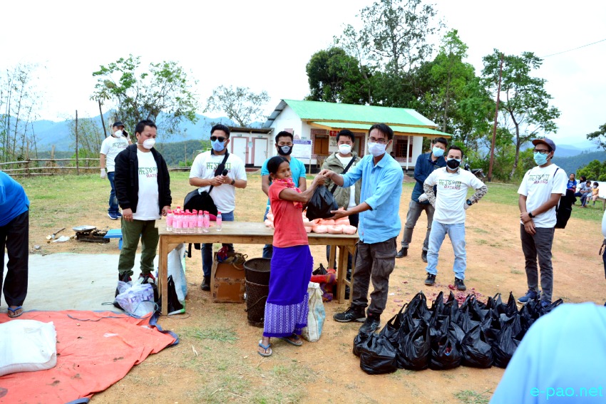 Essential food items distributed to Tarao Laimanai inhabited by smallest community of Manipur, Tarao Tribe, amidst COVID-19 crisis :: April 23 2020