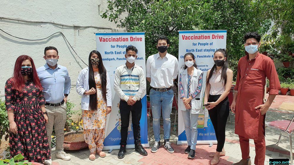Actor RK Sushant launches COVID-19 Vaccination Drive for NE People in Chandigarh :: May 30 2021