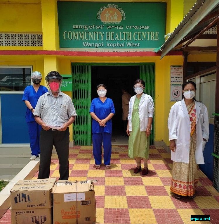 COVID-19: Donation to all District Hospitals of Manipur by Manipur Emergency support group :: June 2021