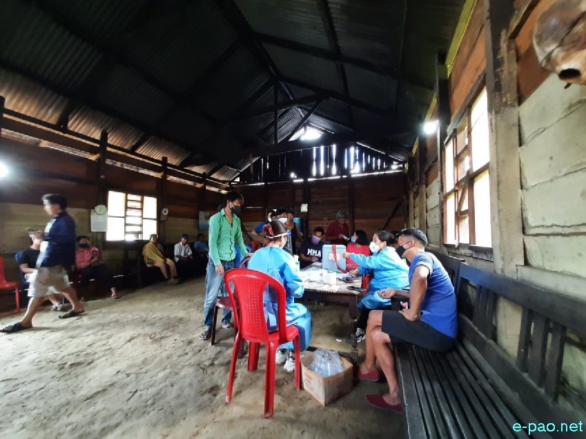 COVID-19 vaccination camp at  Tamei, Chalwa village, Kasanlong (kadi iii) , Ndetning (Kadi iv) , Kadi (i) :: 6th August 2021