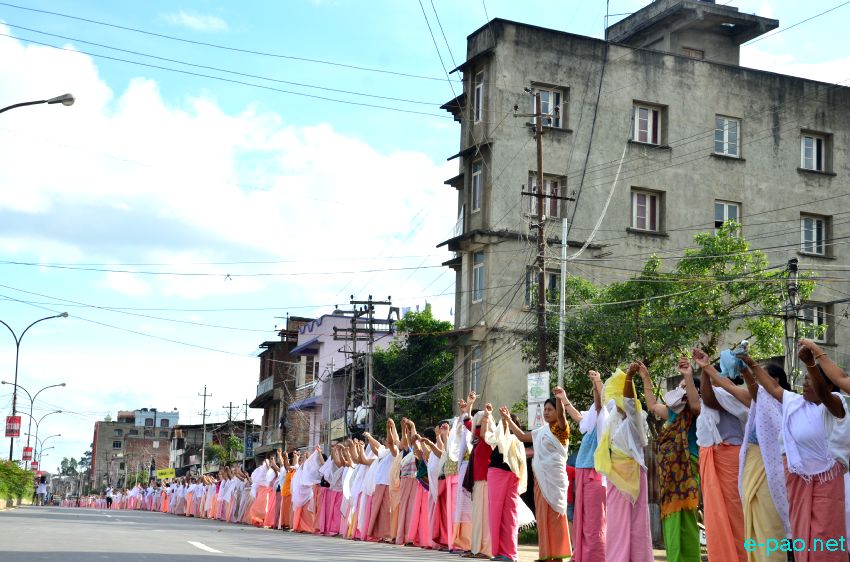 ILP :  Different form of Agitations in Imphal East and Imphal West demanding implementation of ILPS :: 15 August 2015