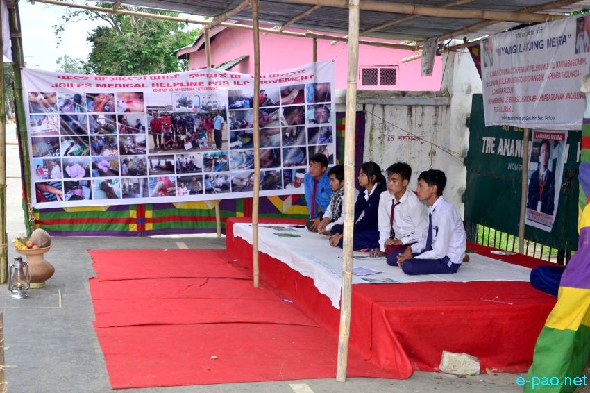 ILP : Hunger Strike  supporting the public demand of implementing ILPS in Manipur at Ananda Academy Hr Sec School :: 19 August 2015
