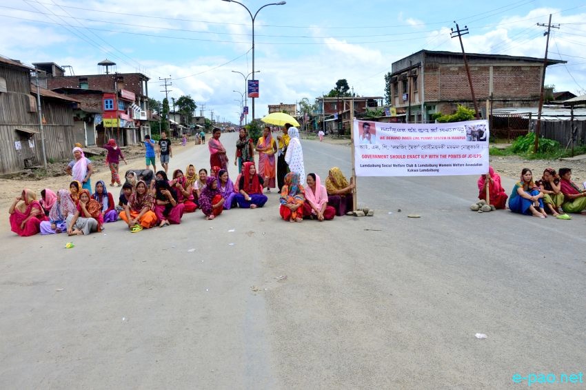 ILP : Different form of agitations for implementing ILPS in Manipur at  Imphal :: 19 August 2015