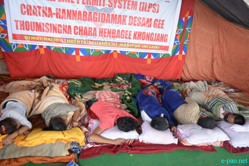 ILP : Hunger strikers demanding for implemenation of ILPS in Manipur :: August 24 2015  