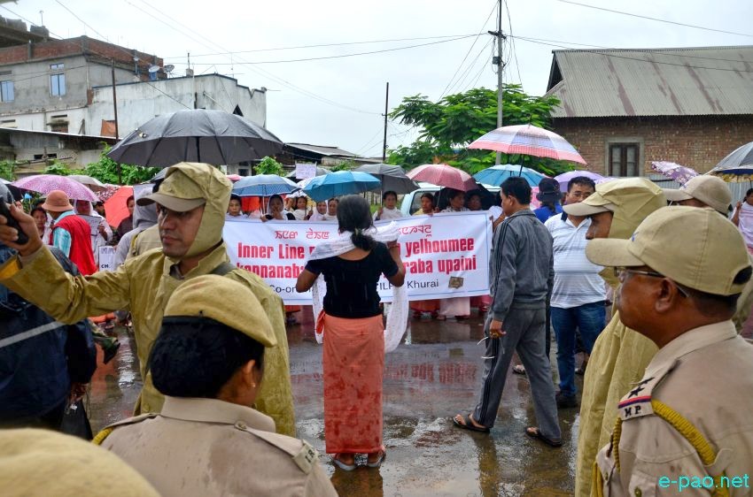 ILP : Sit in protest at Khuyathong and Khurai demanding implementation of ILPS in Manipur :: July 31 2015