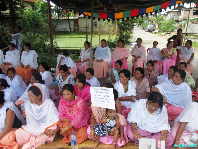 ILP :  Sit-In protest at Kwakeithel Moirang Purel / Thouda Bhabhok Leikai :: August 9 2015