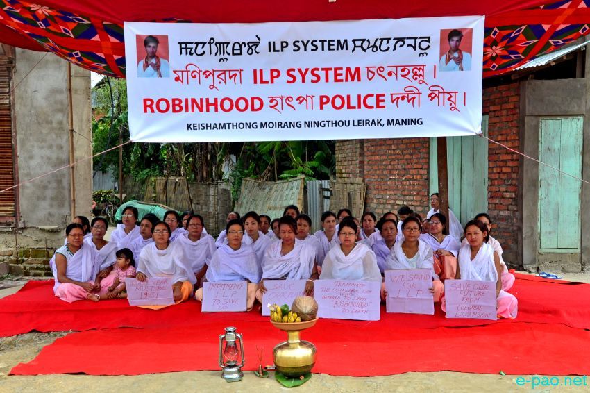 ILP : Sit-In Protest and Rally for Implementation of ILPS and demanding punishment to killing of Sapam Robinhood :: August 3 2015