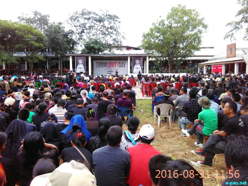 ILP : Tribal Unity Day marking one year of protest against 3 Bills at Churachandpur :: August 31 2016