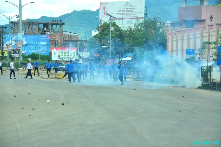 ILP : Students clash with Police Personel at Konung Mamang and Hapta :: July 26 2016