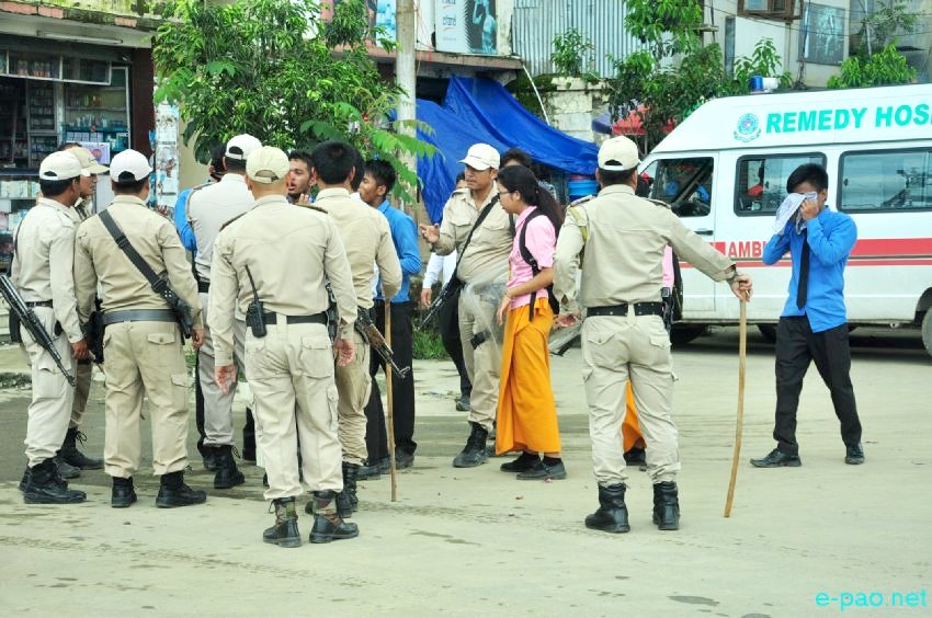 ILP : Students clash with Police Personel at Konung Mamang and Hapta :: July 26 2016