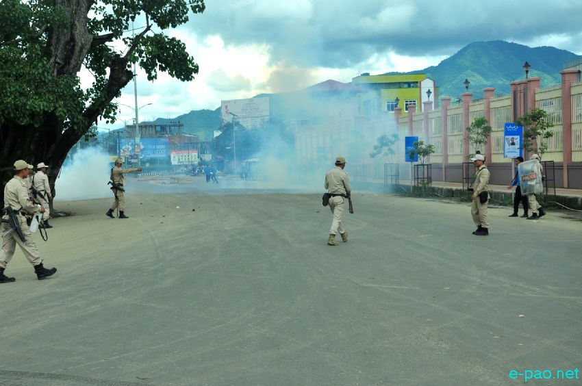 ILP : Students clash with Police Personel at Konung Mamang and Hapta :: July 26 2016